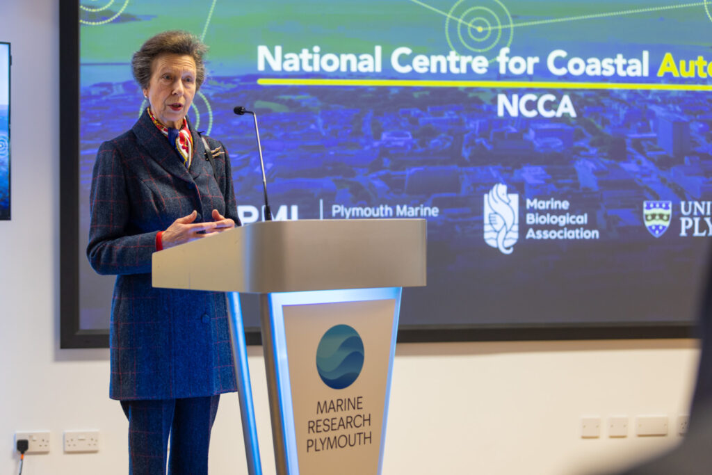 The National Centre for Coastal Autonomy has been founded by the partners in Marine Research Plymouth – the Marine Biological Association, Plymouth Marine Laboratory and the University of Plymouth – and was officially launched by HRH The Princess Royal.