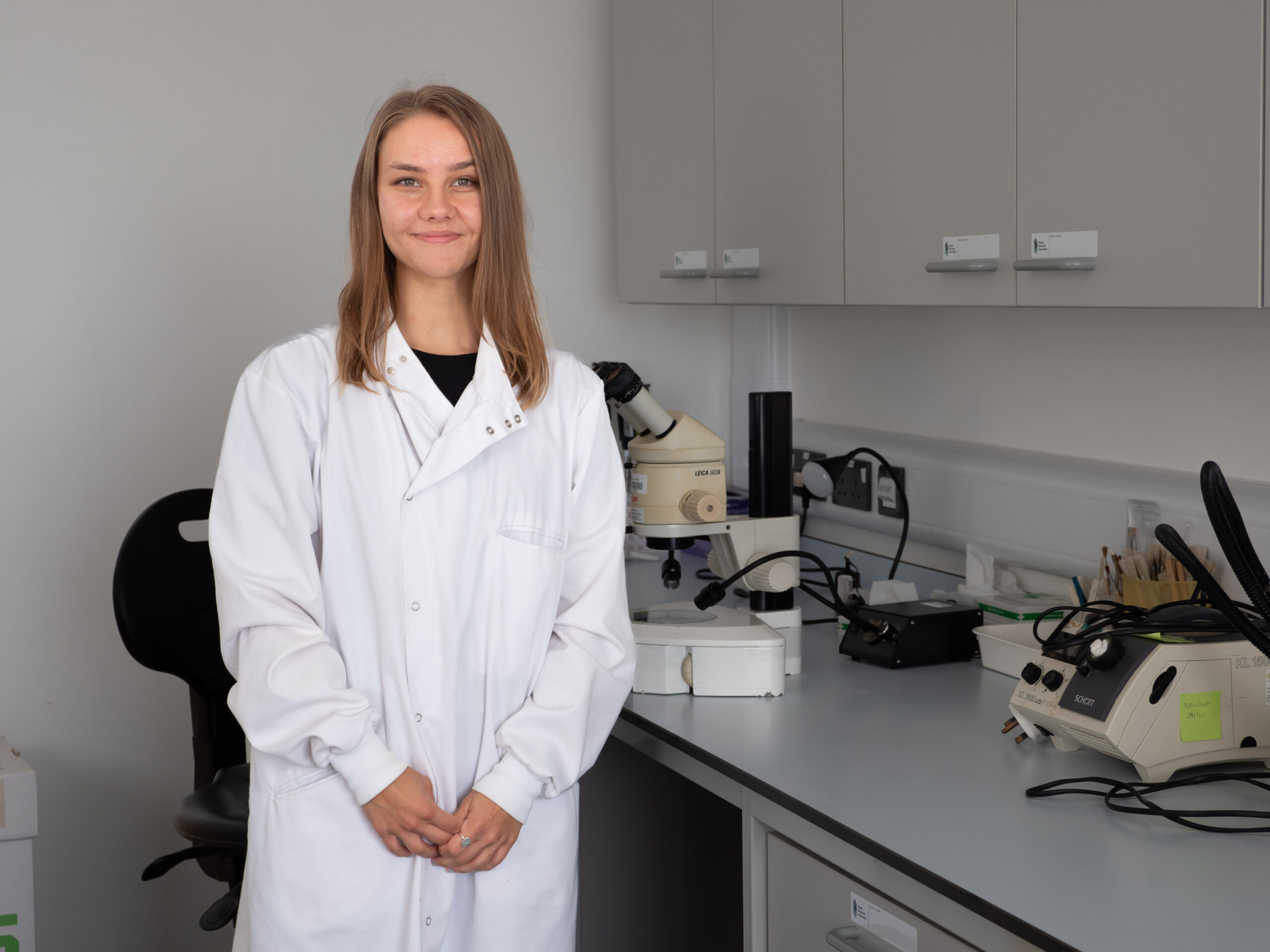 Freja in the laboratory