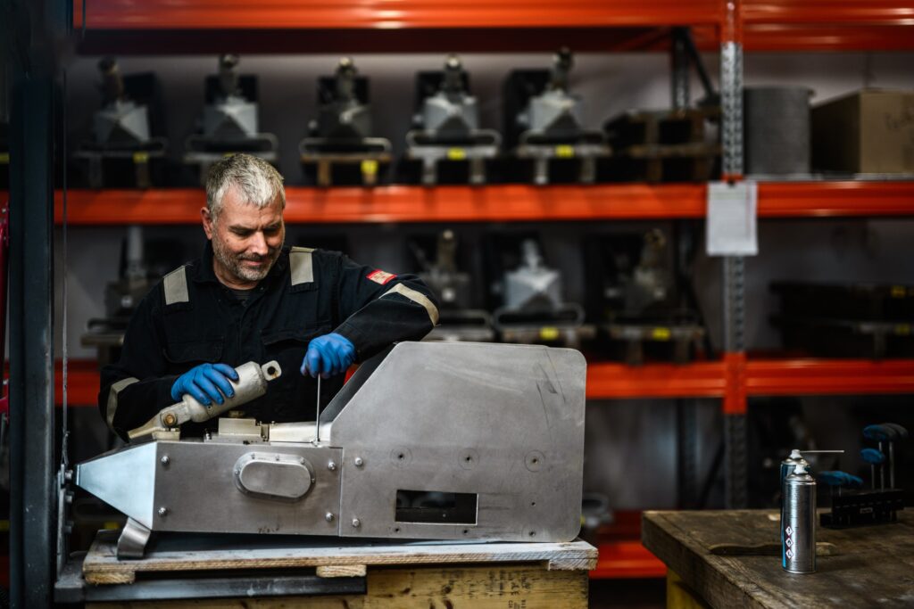 CPR Technician Pete Ockenden servicing a CPR unit