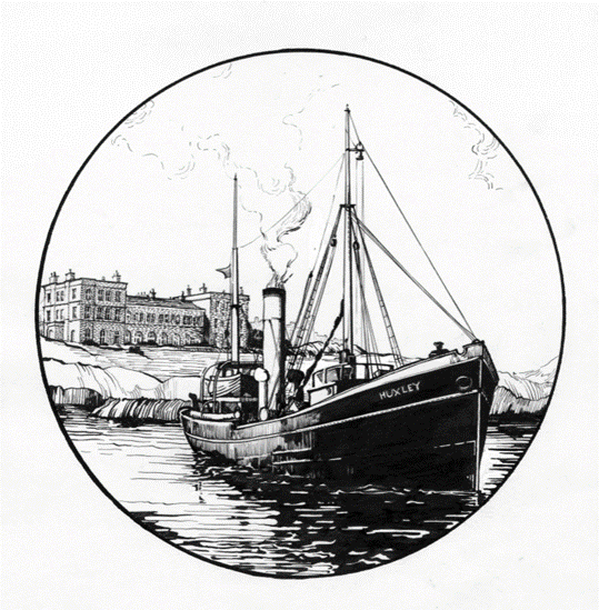 Illustration of Huxley vessel outside the MBA