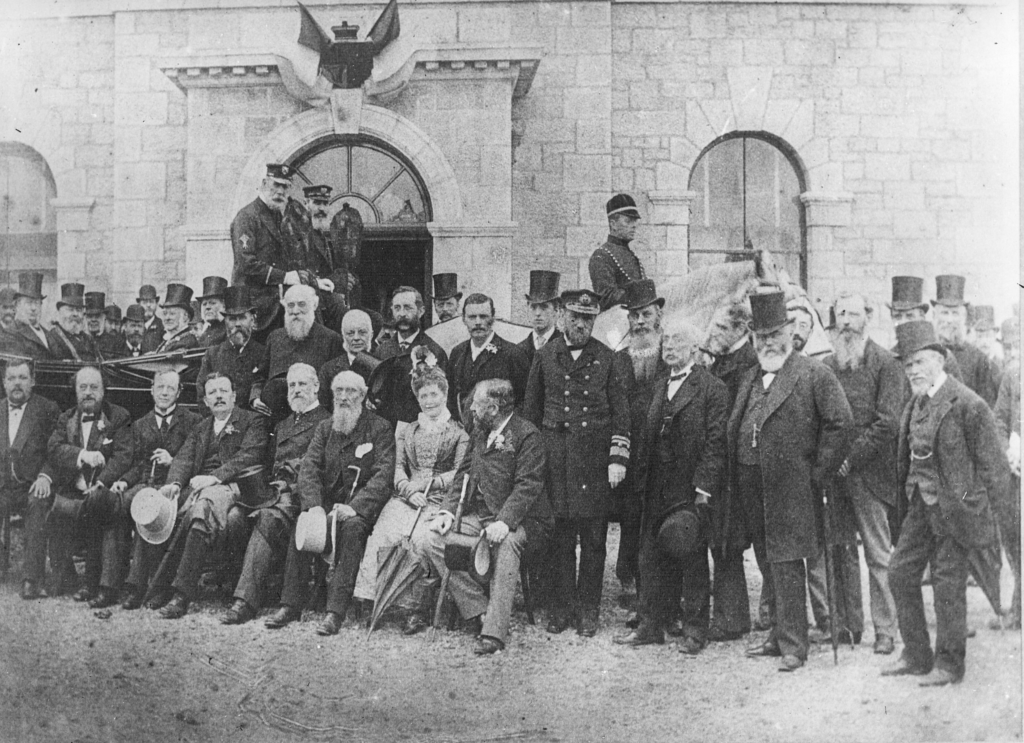 The opening of the Marine Biological Association building at Citadel Hill, Plymouth in 1888. 
