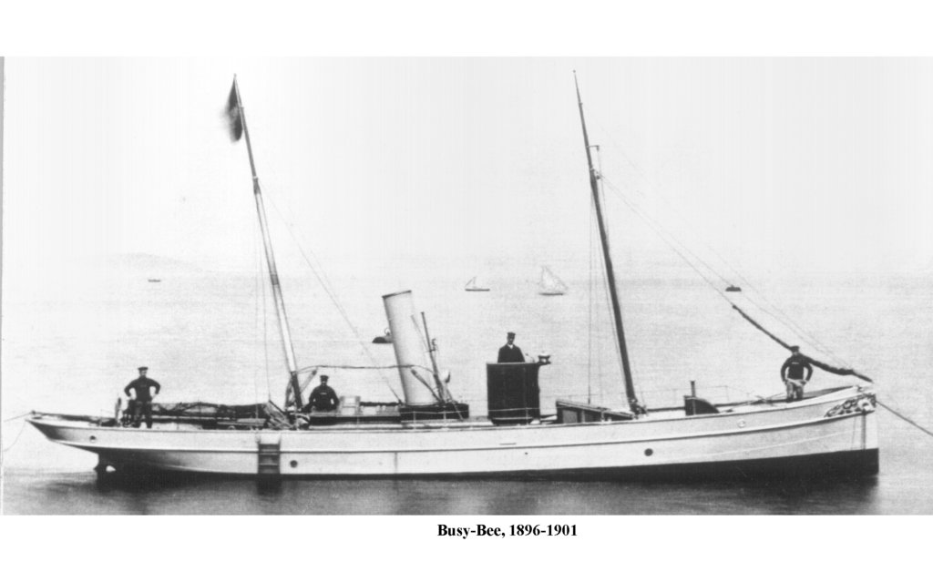 The MBA's first research vessel Busy Bee, which was in use from 1896 to 1901.
