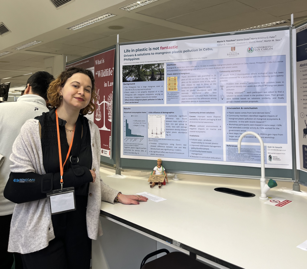 MBA Student Member Marie Touchon, a Research Masters student at Bangor University attended the Cambridge Student Conference on Conservation Science 2024 thanks to the MBA Student Bursary.