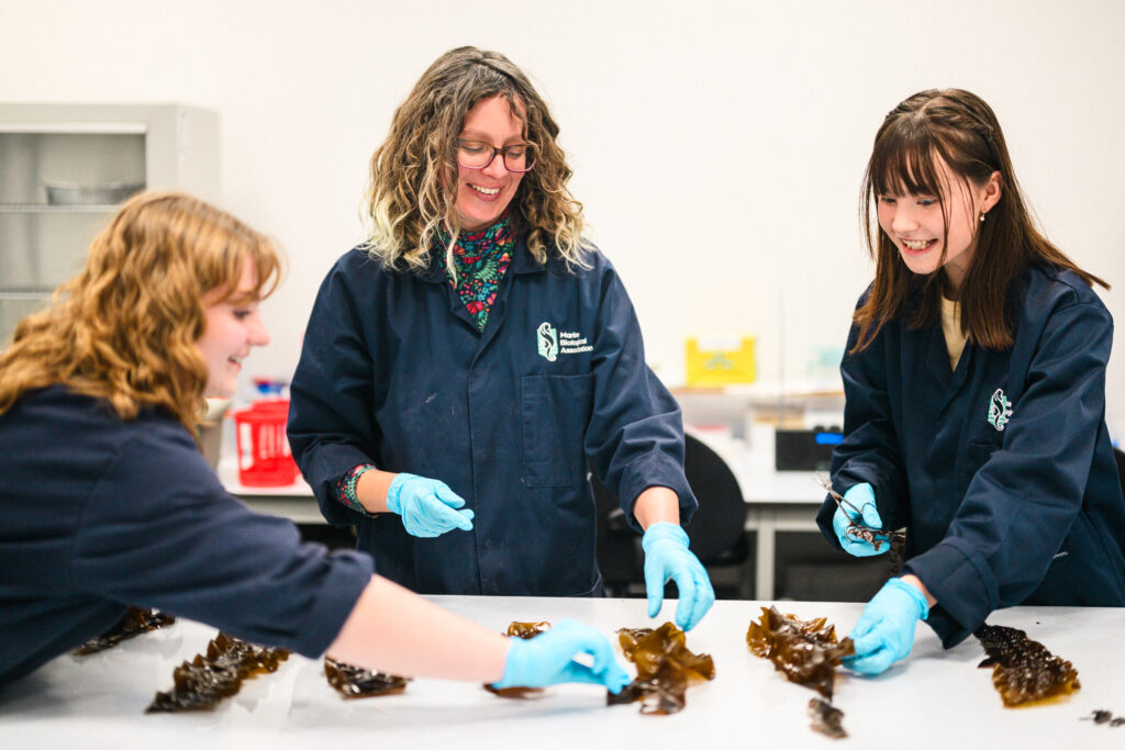 University of Plymouth student Mariko completed a Student Placement as an Ecology Assistant at the MBA. With Cat Wilding working on Green Gravel Project.