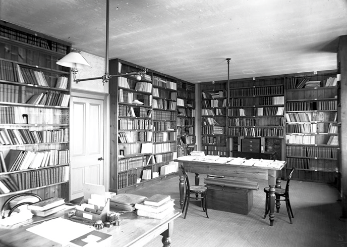 Historic image of the library