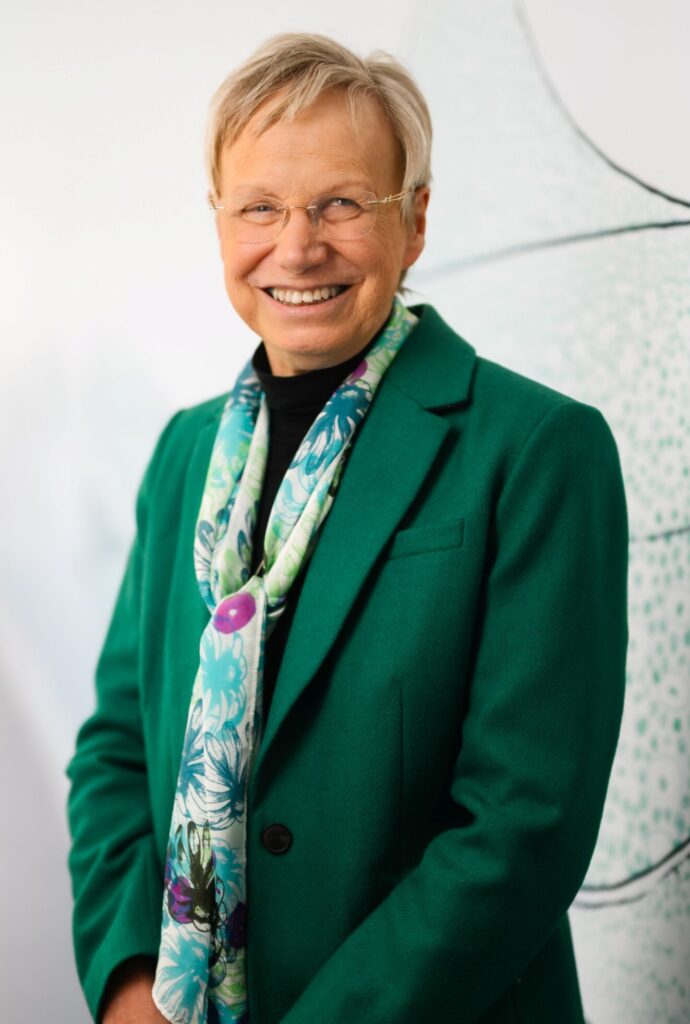 Professor Dame Judith Petts DBE smiling