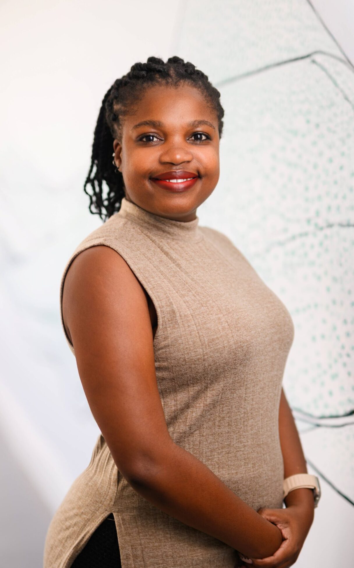 Yonela Nidila smiling