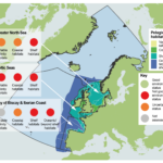Graphic depicting North East Atlantic pelagic habitats' environmental status.