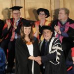 MBA Prize winner Fleur Denis at the University of Plymouth graduation ceremony. Photo courtesy of Ede & Ravenscroft Photography.