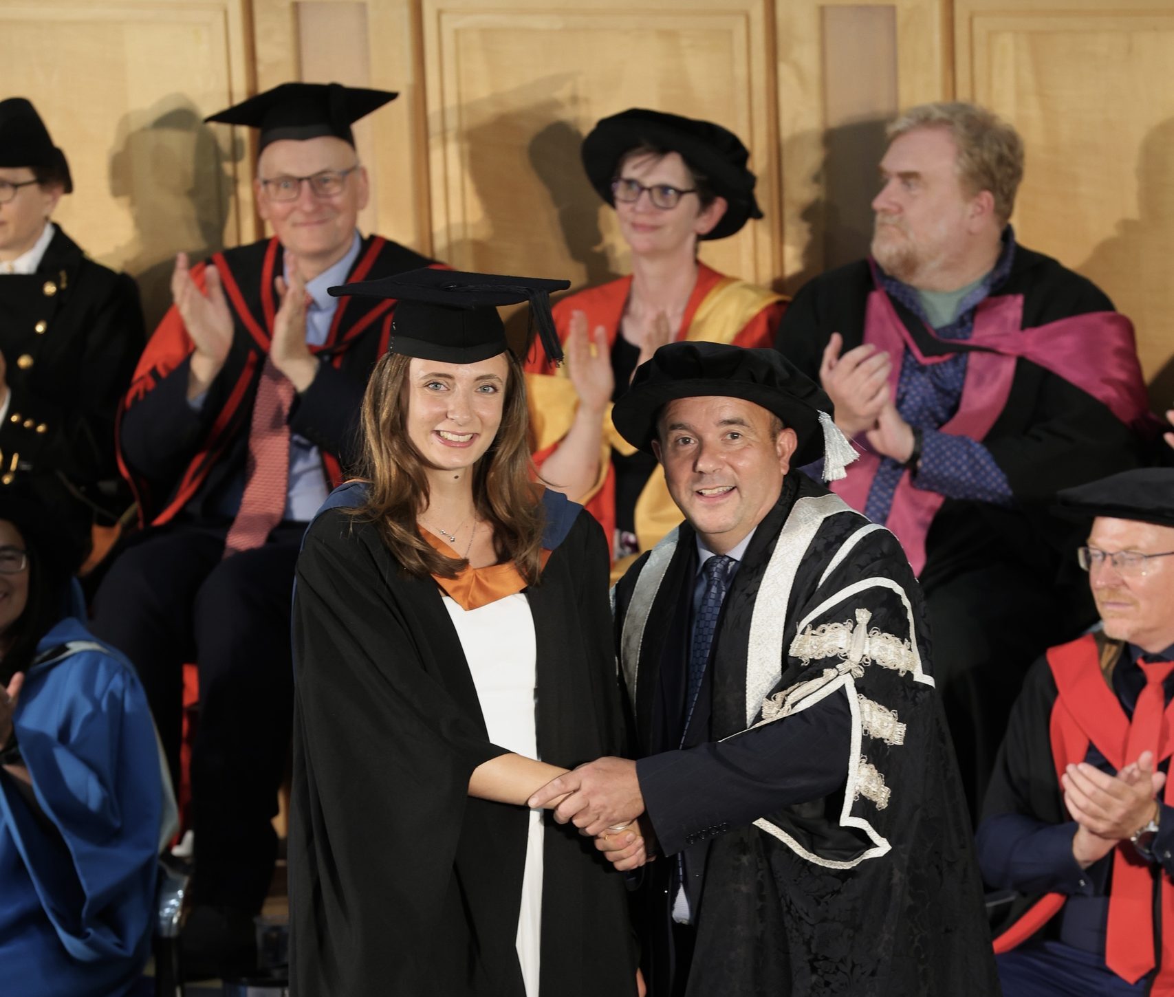 MBA Prize winner Fleur Denis at the University of Plymouth graduation ceremony. Photo courtesy of Ede & Ravenscroft Photography.