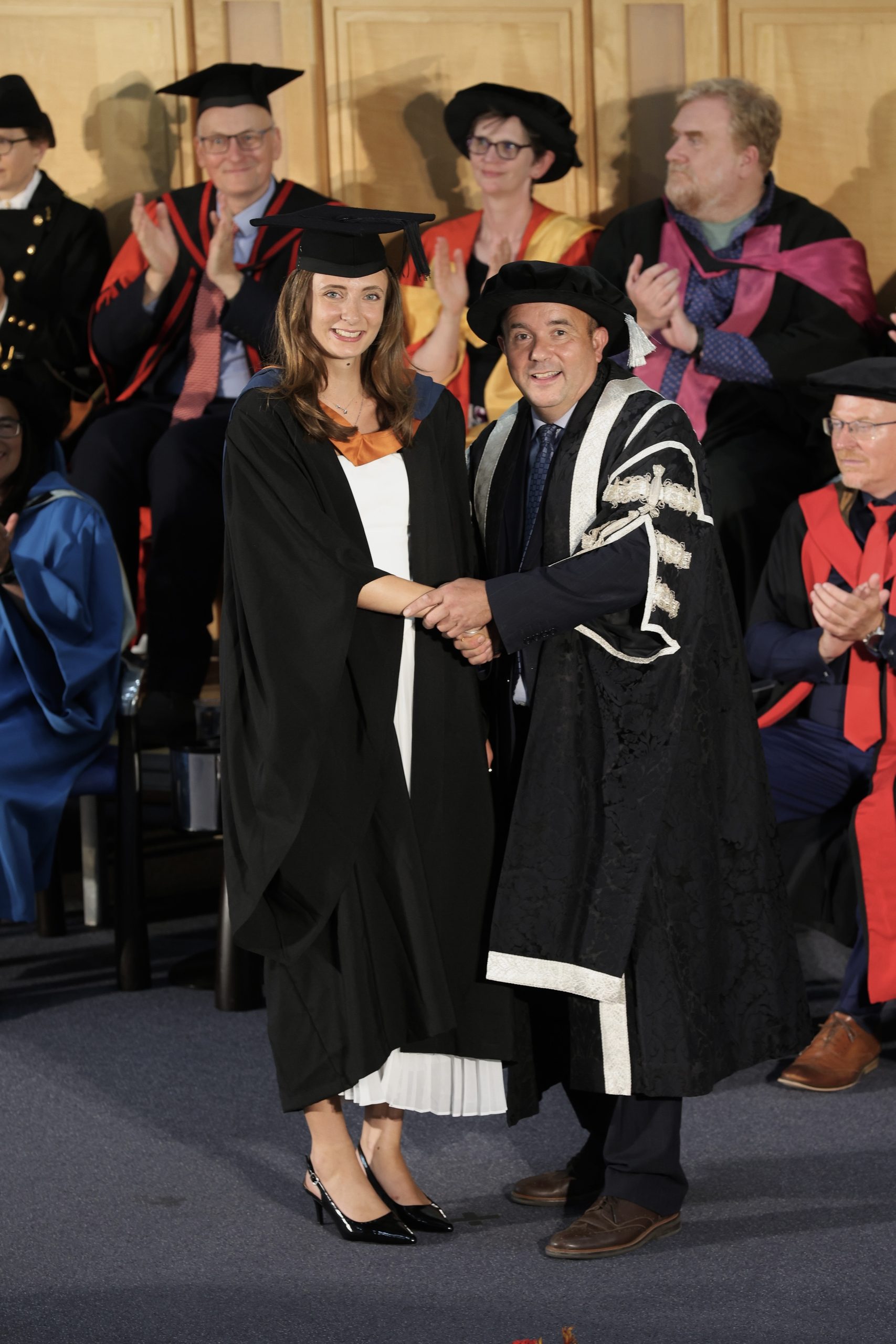 MBA Prize winner Fleur Denis at the University of Plymouth graduation ceremony. Photo courtesy of Ede & Ravenscroft Photography.
