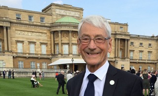 MBA Fellow and lifelong MBA Member John F Spencer representing Barnardos at a Buckingham Palace Garden Party